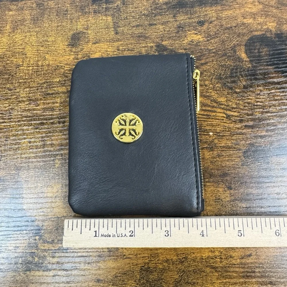 Rustic‎ Cuff Black w/Gold RC Logo Zipper Closure Storage Makeup Bag